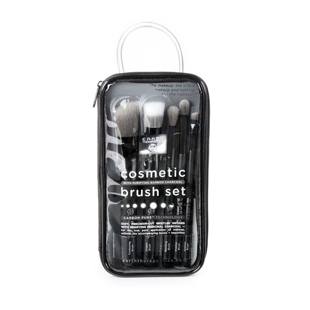 Charcoal Cosmetic Brushes Set