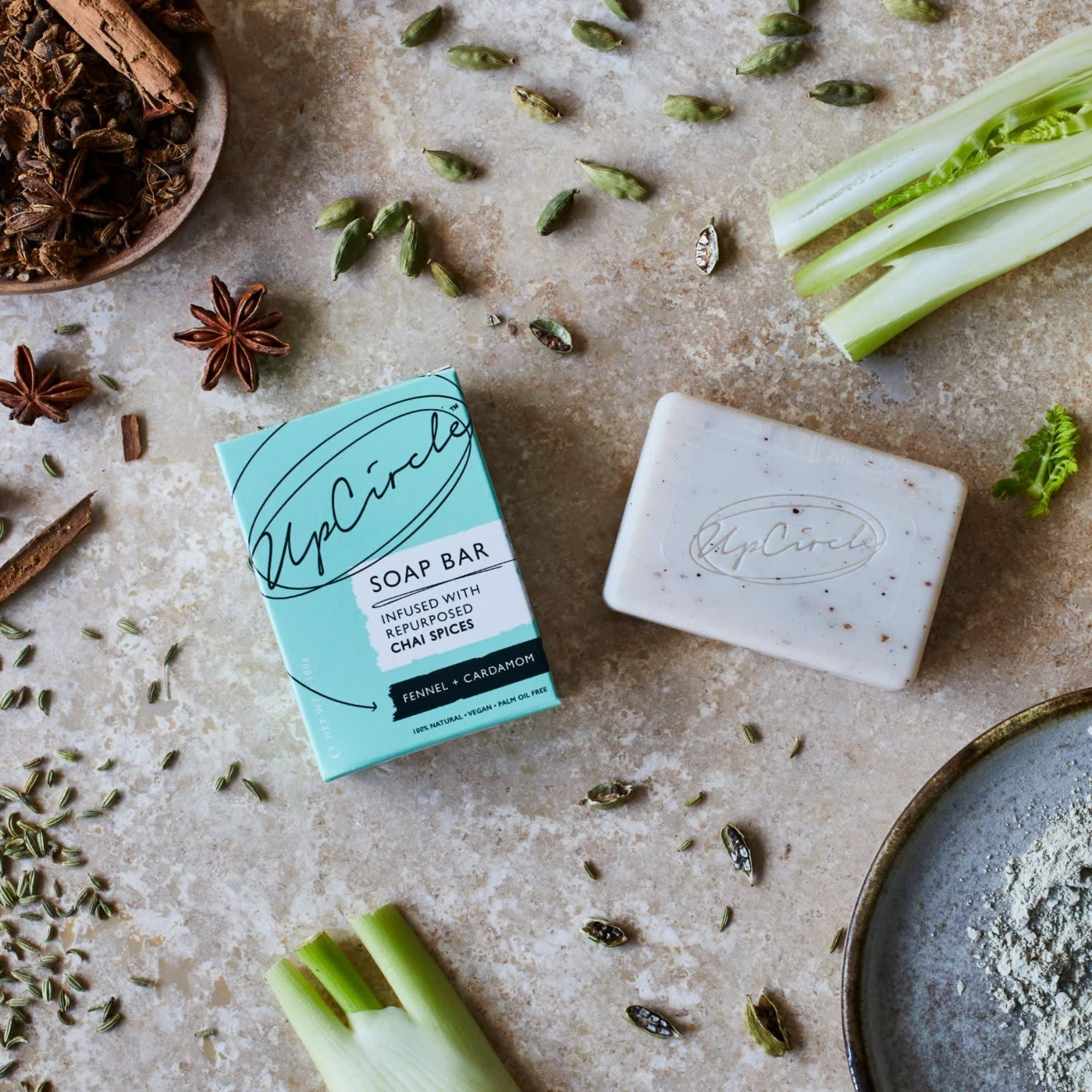 Fennel and Cardamom Chai Soap Bar