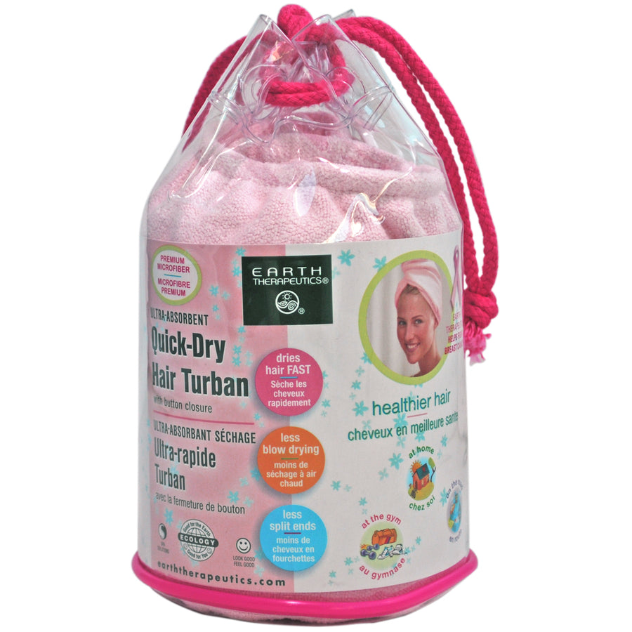 Ultra-Absorbent Quick-Dry Hair Turban - Pink